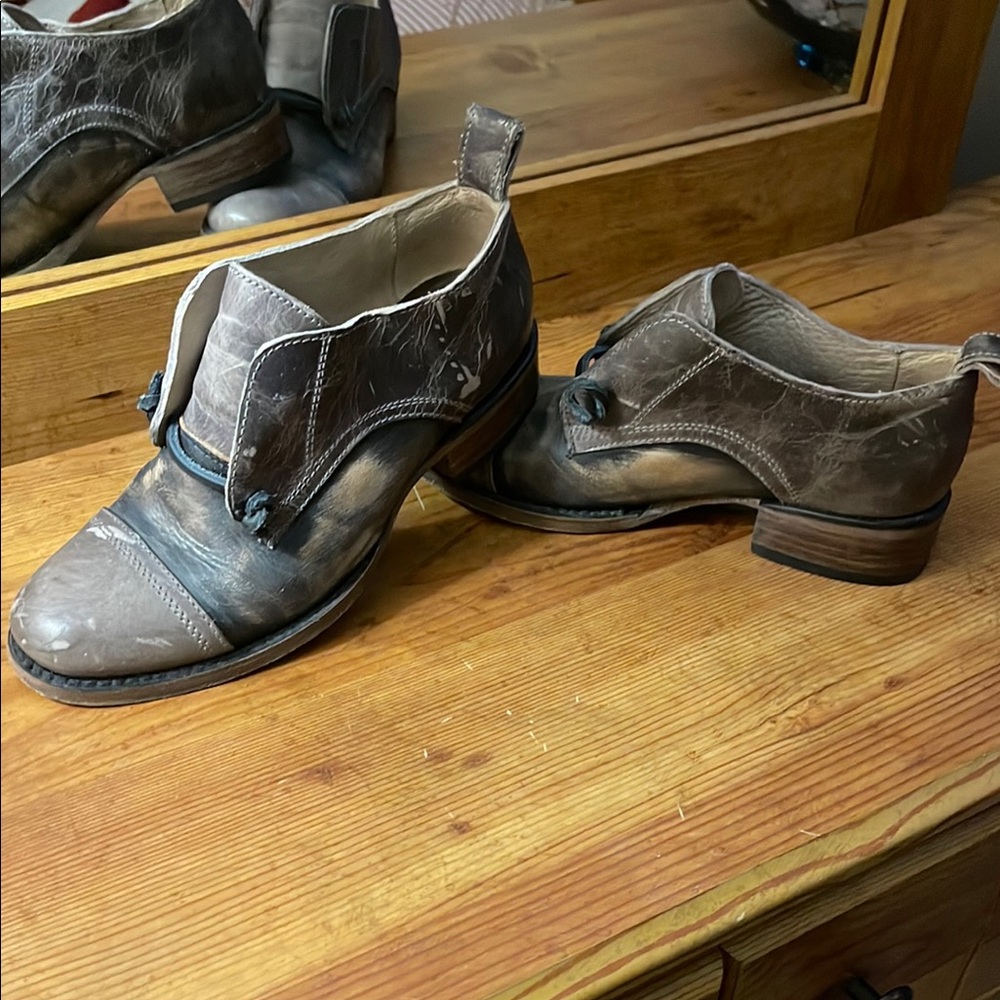 Freebird Mabel Boots with Distressed Leather and Rugged Aesthetic